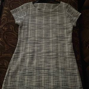 Formal Zebra Square Pattern Dress
